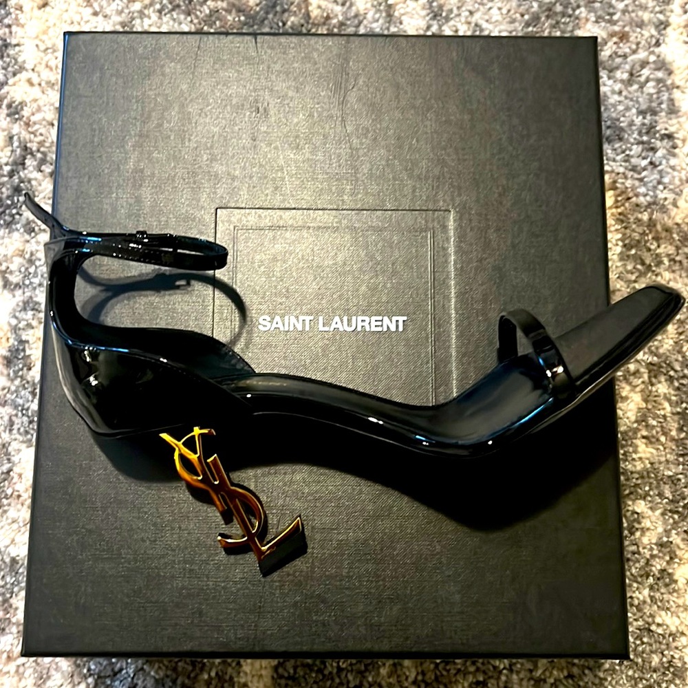 YSL opyum patent sandals 85 MM